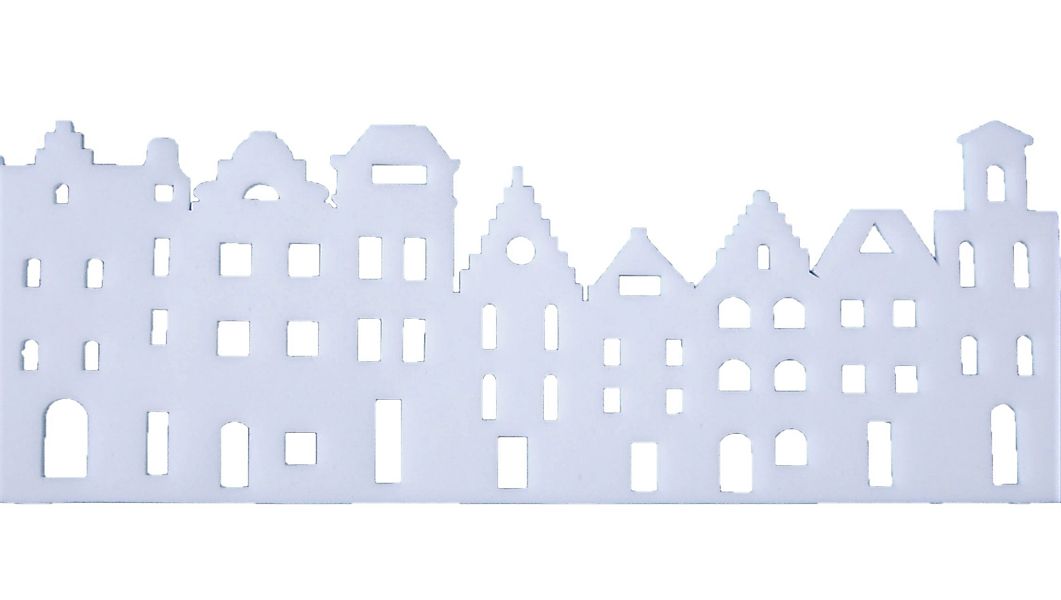 Erwin Hennecken GmbH Fensterdekoration Winterdeko HÄUSER-GIRLANDE. günstig online kaufen