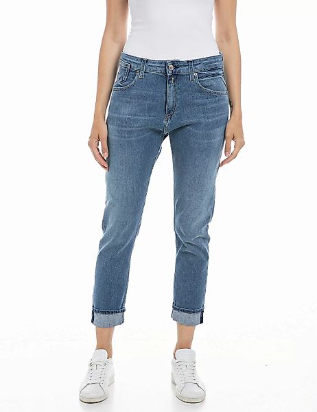 Replay Damen Jeans MARTY - Boyfriend Fit - Blau - Medium Blue Denim günstig online kaufen