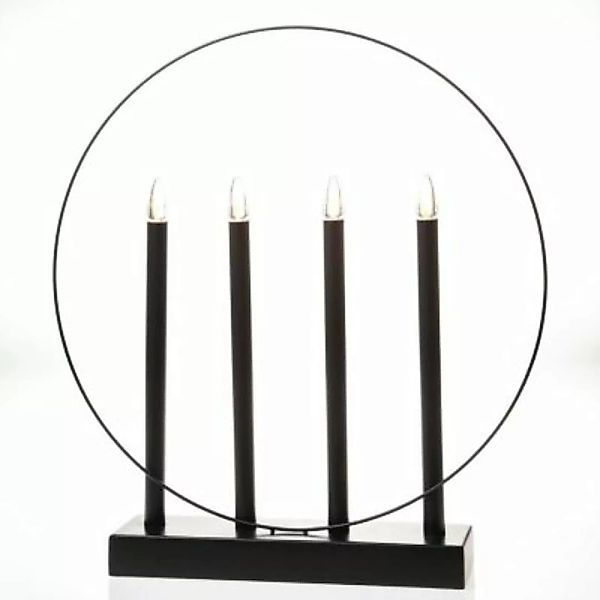MARELIDA LED Fensterleucher Glory Kerzenleuchter mit Ring 4flammig H: 45cm günstig online kaufen