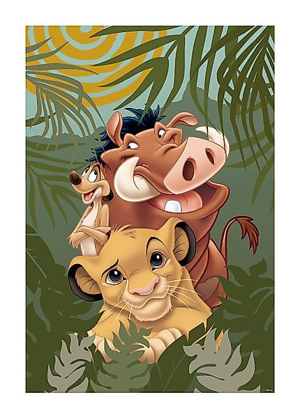 Komar Bild "Lion King Carefree Trio", Disney, (1 St.), Wandbild zur Dekorat günstig online kaufen