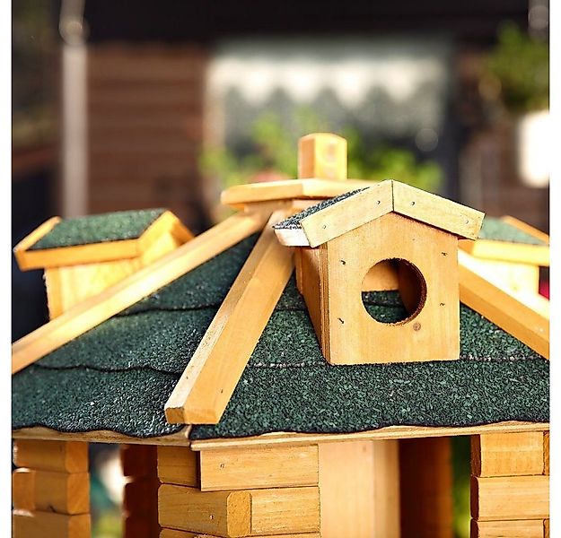 Melko Vogelhaus Vogelfutterhaus Vogelhäuschen Vogelvilla 48 CM Futtersilo F günstig online kaufen