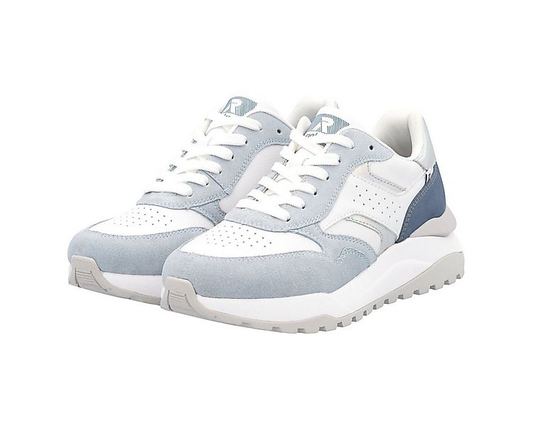Rieker (Rauhleder) W2500 weiss/blau Damen Sneaker günstig online kaufen
