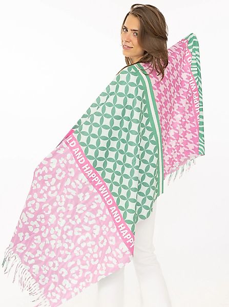 Zwillingsherz Schal ""Love & More"" stylischer Schal mit Schriftzug günstig online kaufen