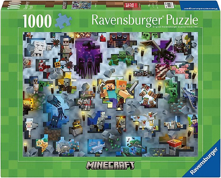 Ravensburger Puzzle Minecraft Mobs, 1000 Puzzleteile, günstig online kaufen