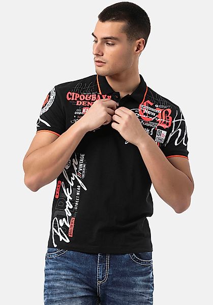 Cipo & Baxx Poloshirt mit markantem günstig online kaufen