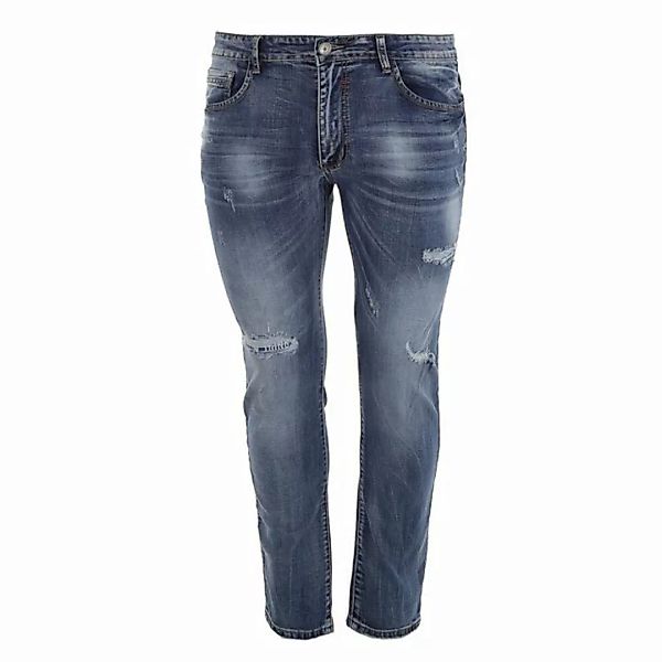 Ital-Design Stretch-Jeans Herren Freizeit Destroyed-Look Stretch Jeans in B günstig online kaufen