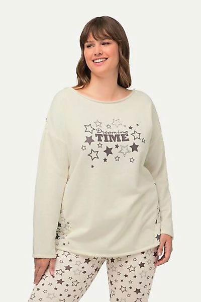 Ulla Popken Sweatshirt Loungewear-Sweater Oversized Rundhals Langarm günstig online kaufen