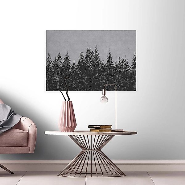 A.S. Création Leinwandbild "black forest 3" Kunst  Wald 1 Stk. tlg. Wald Bi günstig online kaufen