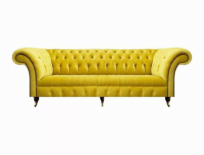 JVmoebel Chesterfield-Sofa Modern Textil Sofa Dreisitze Couch Möbel Chester günstig online kaufen