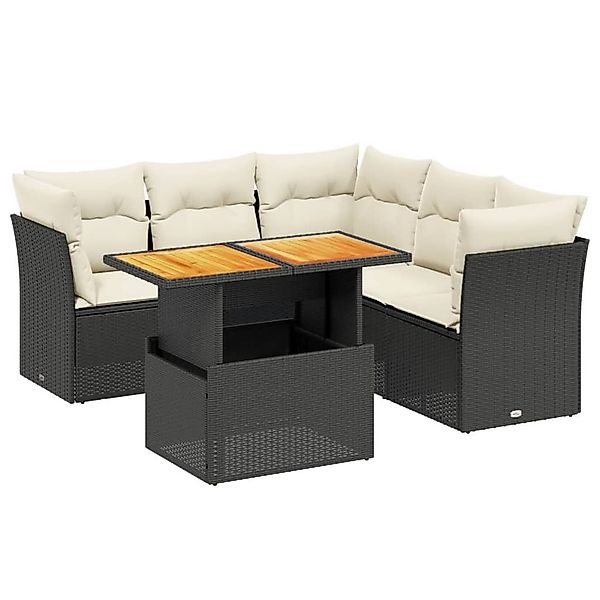 vidaXL Gartenlounge-Set 5-tlg. Garten-Sofagarnitur mit Kissen günstig online kaufen