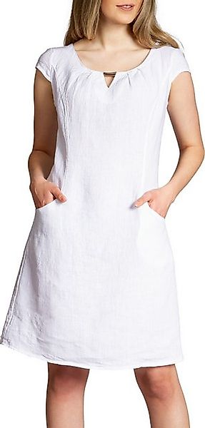 Caspar Sommerkleid SKL020 knielanges Damen Sommer Leinenkleid mit eleganter günstig online kaufen