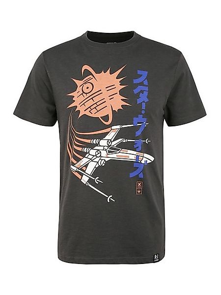 Recovered T-Shirt Star Wars X-Wing Japanese mit Star Wars-Motiv günstig online kaufen