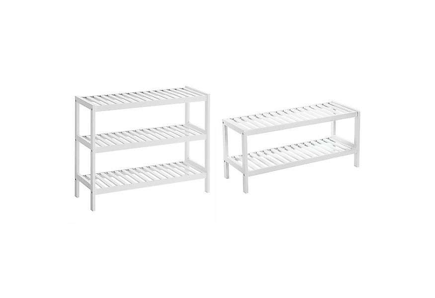 SONGMICS Schuhregal Schuh-Organizer, Schuhregal mit 3 Ebenen, Schuh-Organiz günstig online kaufen