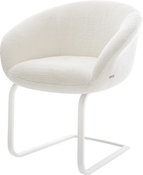 DELIFE Polsterstuhl Vinka-Flex, mit Armlehnen Freischwinger günstig online kaufen