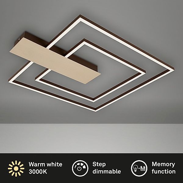 Briloner Leuchten Deckenleuchte »Deckenleuchte NICO DUO«, Deckenlampe dimmb günstig online kaufen