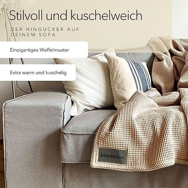 Wohndecke flauschige Kuscheldecke, wärmende Couchdecke, blanketino, Stilvol günstig online kaufen