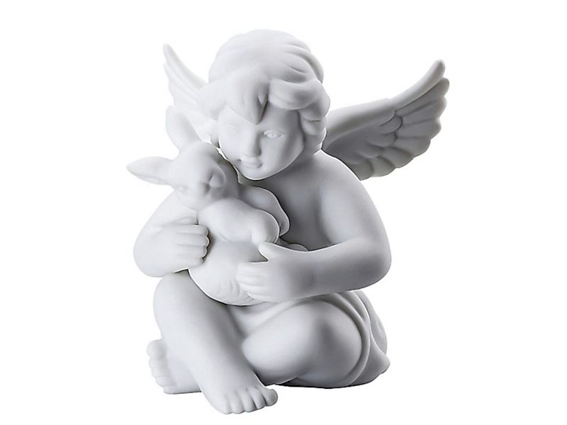 Rosenthal Dekofigur Engel mit Hase klein weiss matt 6,5 cm, Figuren günstig online kaufen