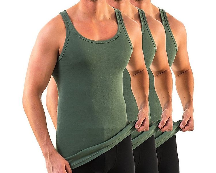 HERMKO Unterhemd 3007 3er Pack extralanges Herren Unterhemd (10 cm) 100% Bi günstig online kaufen