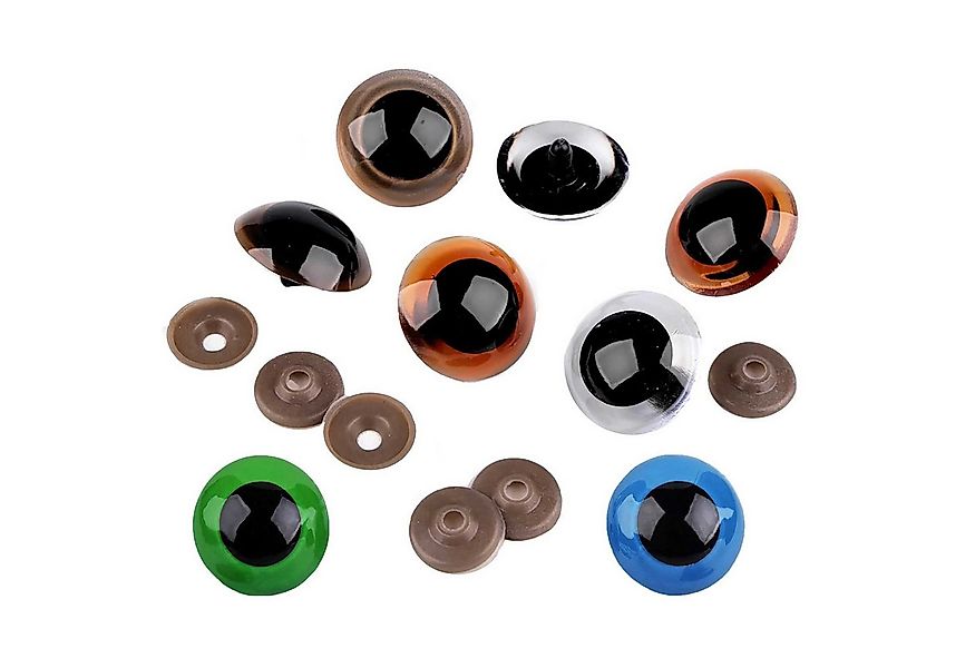 maDDma Puppen Accessoires-Set 1 Paar Sicherheits-Augen 40mm groß Kunststoff günstig online kaufen