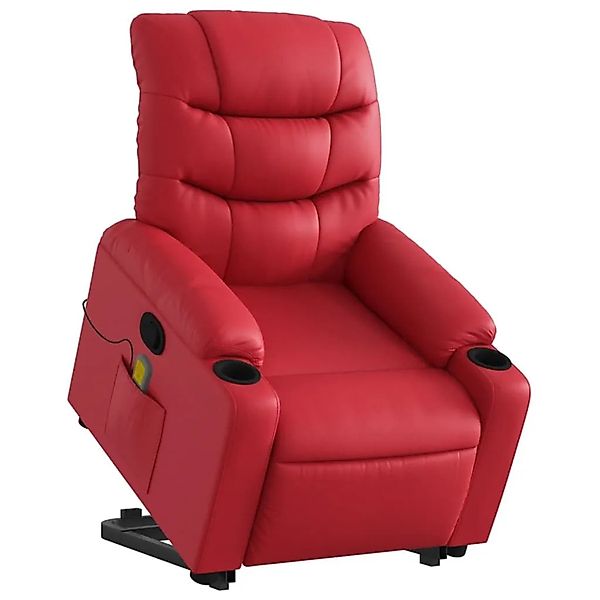 vidaXL Massagesessel mit Aufstehhilfe Rot Kunstleder 3206611 günstig online kaufen