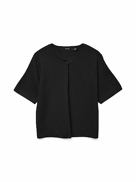 Vero Moda Strickjacke "VMGOLD SS O-NECK ONE BUTTON CARDIGAN" günstig online kaufen