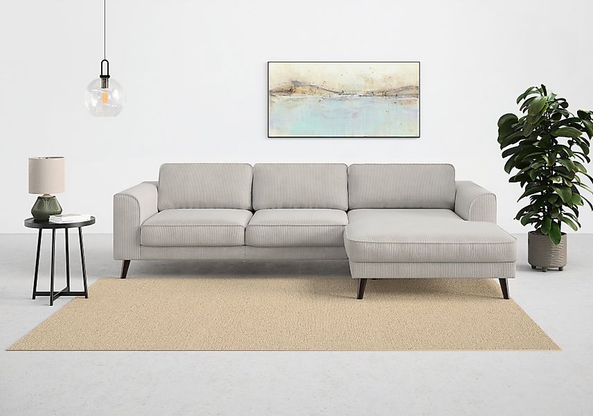 TRENDMANUFAKTUR Ecksofa "Lumber Jack, elegantes Designsofa, zeitlos modern, günstig online kaufen