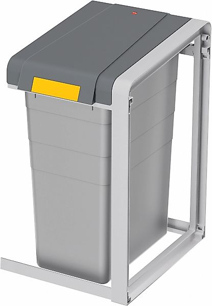 Hailo Mülltrennsystem "ProfiLine Öko XL" 1 Behälter 38 Liter, grau, Kunstst günstig online kaufen
