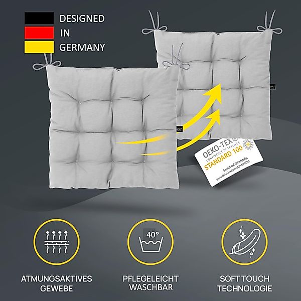 LILENO HOME Stuhlkissen Sitzkissen für Gartenstuhl, günstig online kaufen