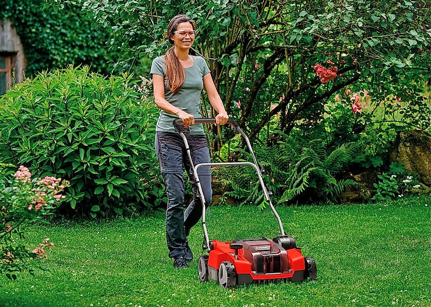 Einhell Akku-Vertikutierer / Lüfter "Power X-Change GE-SC 36/35 Li - Solo" günstig online kaufen