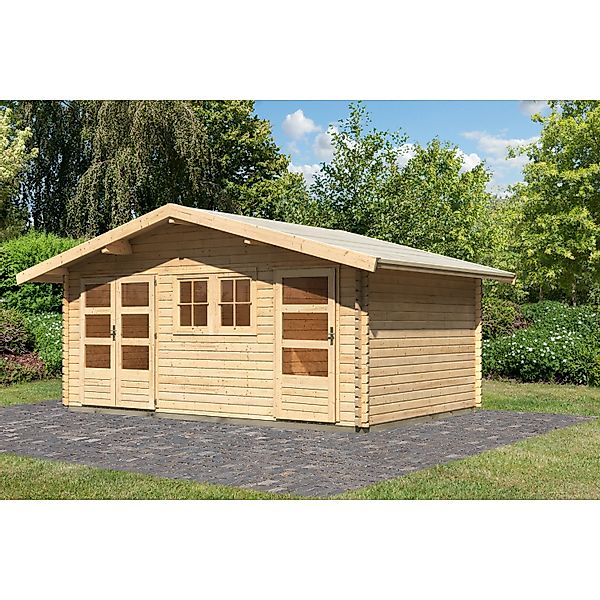 Karibu Gartenhaus "Lagor 2", 38mm, 2 Raumhaus aus hochwertiger nordischer F günstig online kaufen