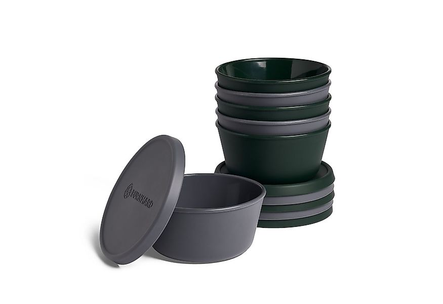 BURNHARD® Aufbewahrungsbox Pizzaballenbox mit Deckel 6er-Set (ideal für Stü günstig online kaufen