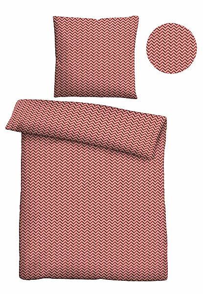 Castell - Markenbettwäsche Bettwäsche "0070734" 2 Stk. bügelfrei, 100 % Bau günstig online kaufen