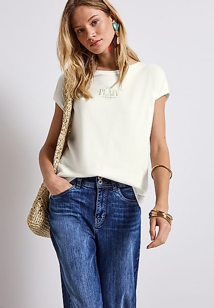 STREET ONE Shirttop, mit Wording Print günstig online kaufen