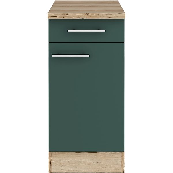 OPTIFIT Savona405 Küchen-Unterschrank 40 cm Steingrün günstig online kaufen