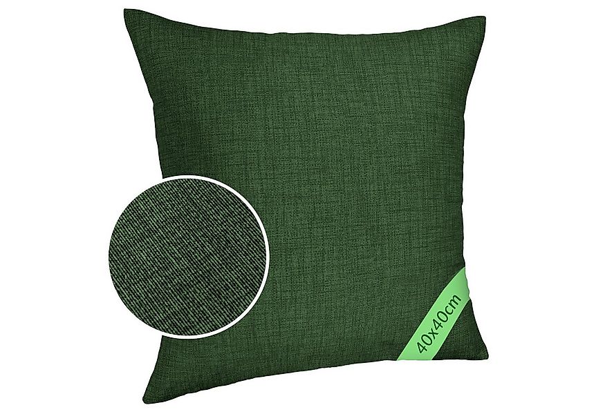 ANRO Dekokissen MrJack Kissenbezug Leinenoptik Deko Kissen Uni, Sofakissen günstig online kaufen