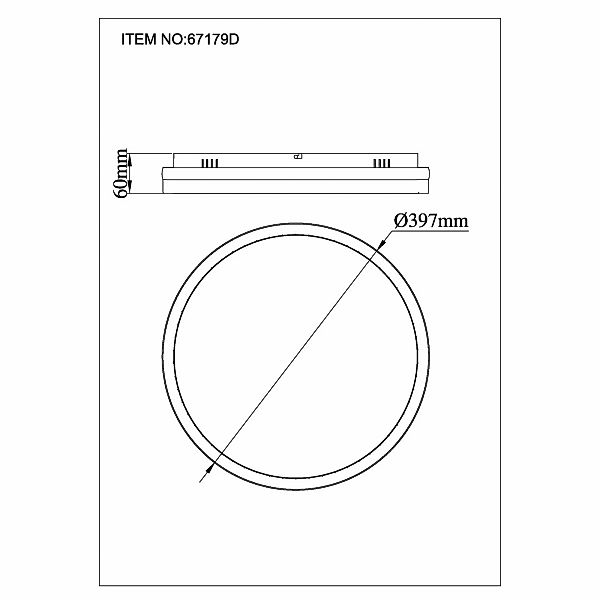LED-Deckenlampe Della, Ø 40 cm, dunkelgrau, Metall günstig online kaufen
