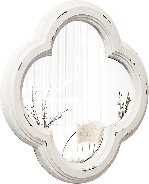 Sintosin Wanddekoobjekt Vintage Farmhouse Wandspiegel Quatrefoil günstig online kaufen