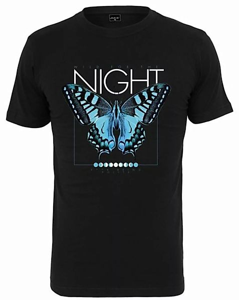 MisterTee Kurzarmshirt Herren Butterfly Night Tee (1-tlg) günstig online kaufen