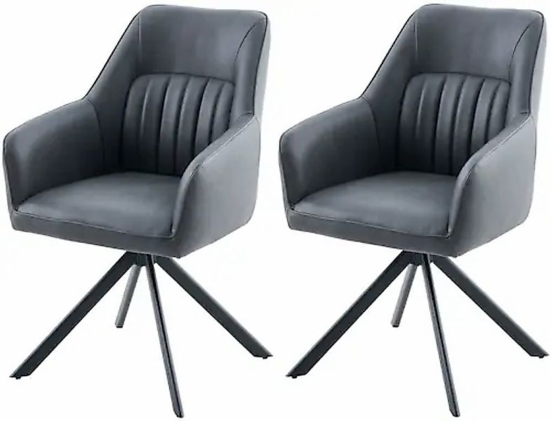 HELA Armlehnstuhl »POLINA« (Set) 2 Stk.4-Fuß, 360° drehbar, Ovalrohrgestell günstig online kaufen