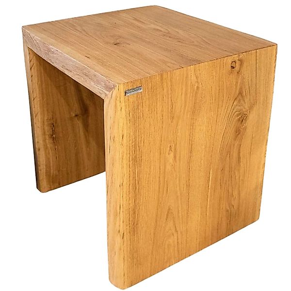 holz4home® Sitzbank Massivholzbank Eiche mit Baumkante I Echtholz Holzbank günstig online kaufen