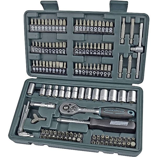 Brüder Mannesmann 130-teiliges Bit Und Steckschlüssel-set 29166 günstig online kaufen