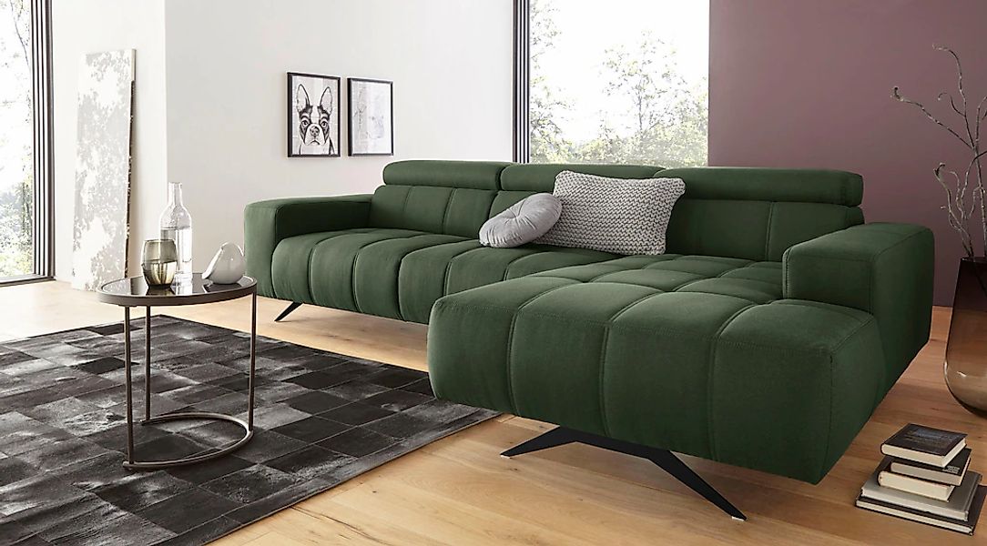 DOMO collection Ecksofa »Trento L-Form, mit Kufenfuß oder Einzelfuß« wahlwe günstig online kaufen