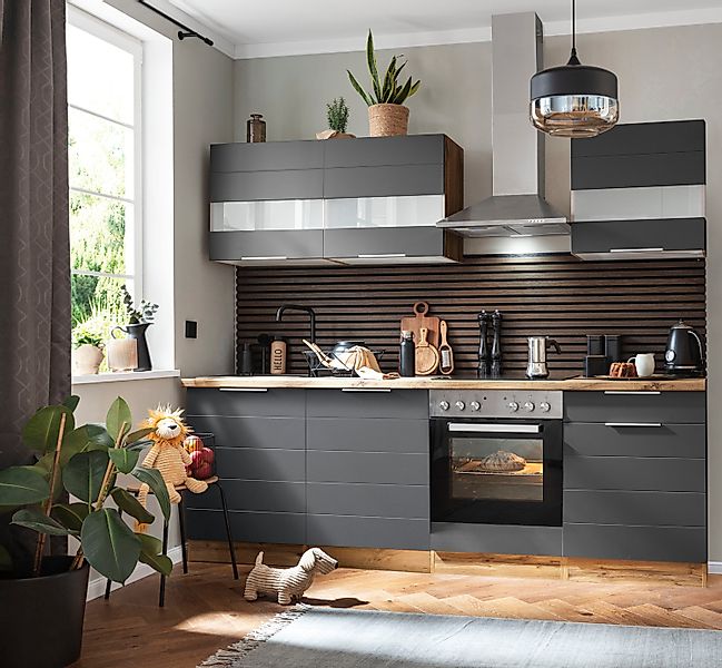 KOCHSTATION Küchenzeile KS-Luhe, 240 cm breit, günstig online kaufen