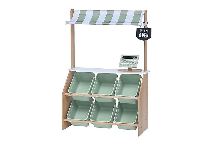 TEAMSON™ KIDS    Kaufladen Marktstand aus Holz Rollenspielset mit Fächern & günstig online kaufen