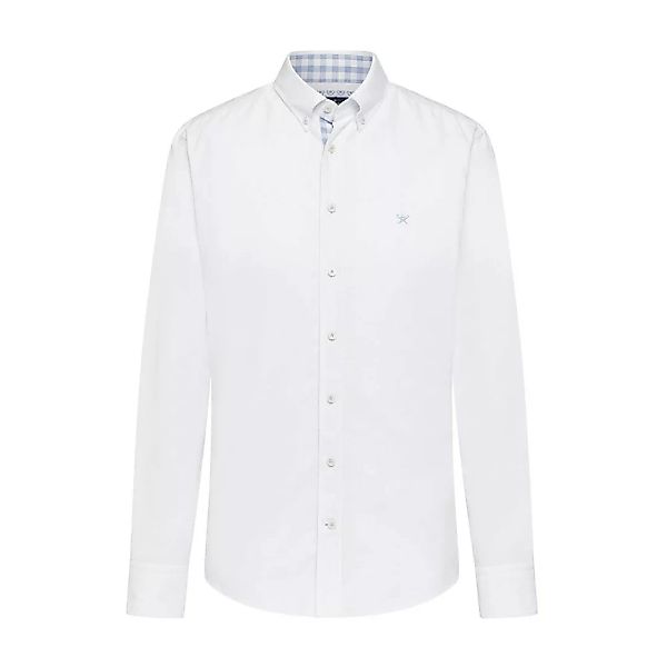 Hackett American Oxford Trim Langarm Hemd 2XL White günstig online kaufen