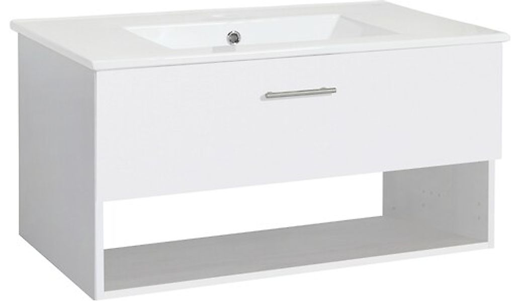 welltime Waschtisch "Trento Light mit Keramik-Auflagebecken", 1 Auzug und 1 günstig online kaufen