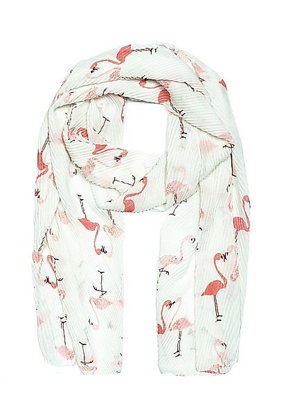 Cassandra Accessoires Schal Schrägschal "Flamant", mit Plissee-Optik und ho günstig online kaufen