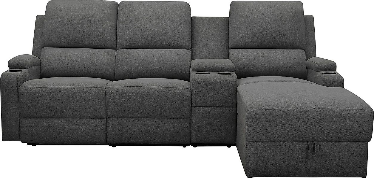 OTTO home Ecksofa NAPORI Multimediasofa, 3er Kinosessel XXL, L-Form, 3 Bezu günstig online kaufen