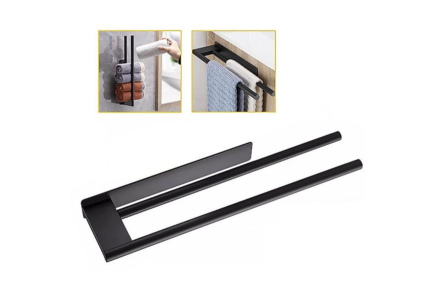 MODFU Doppelhandtuchhalter Zweiarmiger Edelstahl Handtuchhalter Badetuchhal günstig online kaufen
