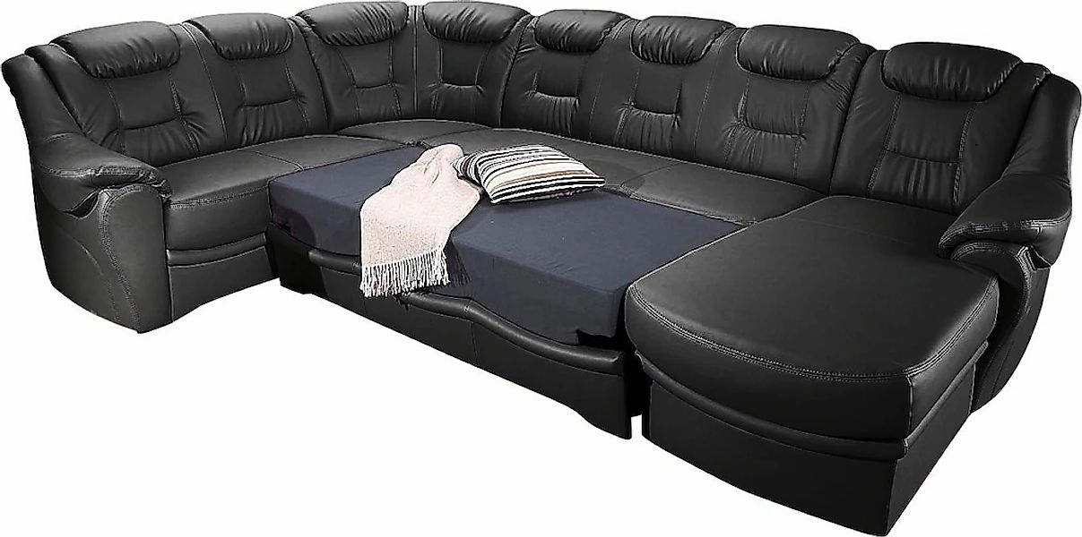 sit&more Wohnlandschaft »Bellevue U-Form« wahlweise mit Bettfunktion günstig online kaufen